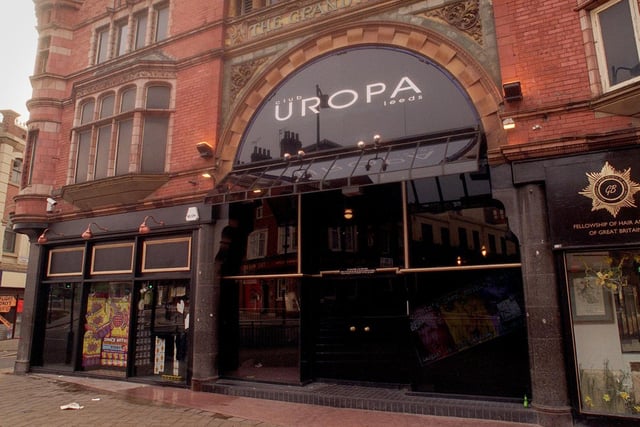 One for the dance music aficionados. Club Uropa nightclub was a favourite for a generation of revellers.