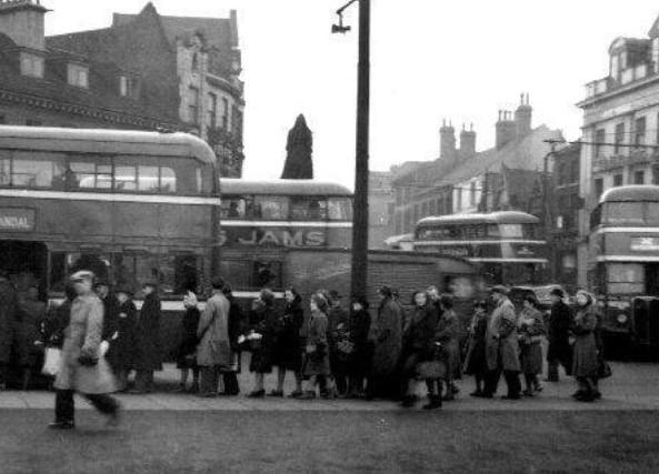 Bullring in Wakefield, before any bus terminal was built.