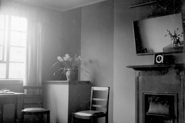 A furnished living room in March 1938.