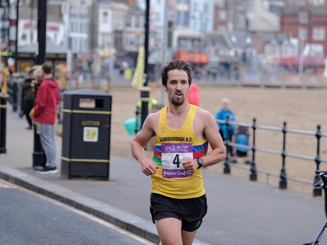Scarborough AC's James Kraft finished fourth in the McCain Yorkshire Coast 10k
Photo by Richard Ponter
