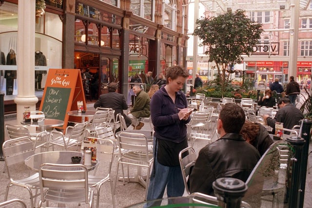 Indie Joze Coffee Shop in the Victoria Quarter pictured in November 1998.