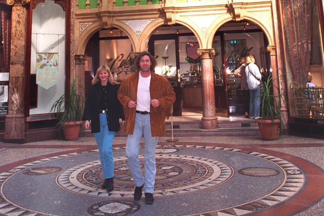 A cafe, pictured in September 1995 replaced the mecca in the County Arcade.