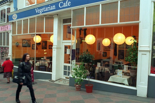 The Roots and Fruits Vegetarian Cafe in The Grand Arcade pictured in December 1995.