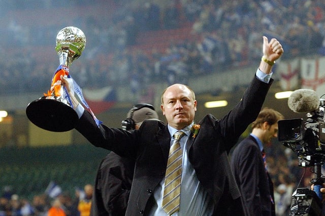 He led the Seasiders to promotion in 2001 and won the Football League Trophy in 2002 and 2004.