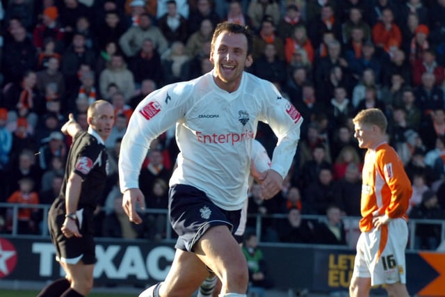Chris Brown scores twice in Preston's 3-1 win over Blackpool in November 2008