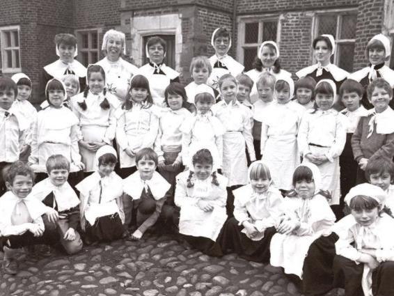 Pupils from Ashgrove First School got all dressed up for their visit to Clarke Hall, which ran as a living museum for almost 40 years.