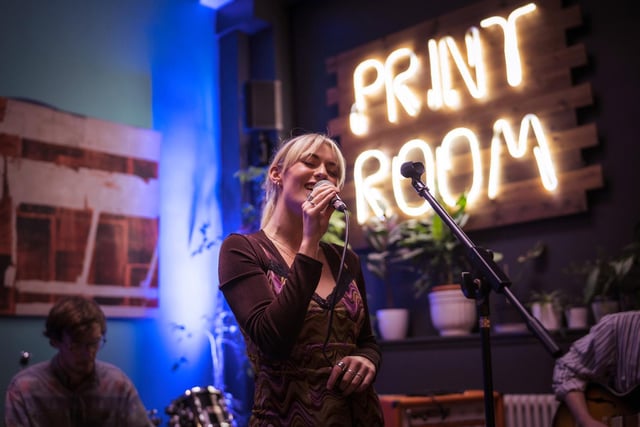 Lancaster Music Festival 2021. Lois performing in The Storey Printroom. Picture by Nettlespie Photography.