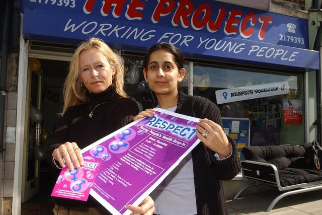 Respect, a new project was launched to give health advice to teenagers in Beeston. Pictured is social worker Kathy Finnerty and information support worker Sarb Bhabra.