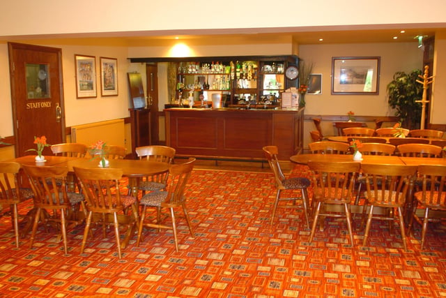 The function room bar area