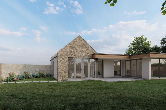 Construction has begun to build a stylish bungalow in Halton.