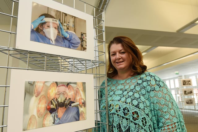 Behind Closed Doors, photography exhibition by Petro Bekker, pictured, documenting the height of Covid in Wigan hospitals, on display at Wigan Life Centre until 5th November 2021.