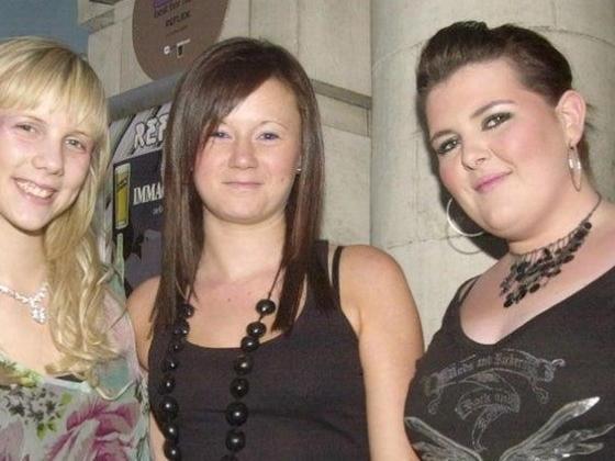 Laura, Abbie and Sarah having a night out in 2006.