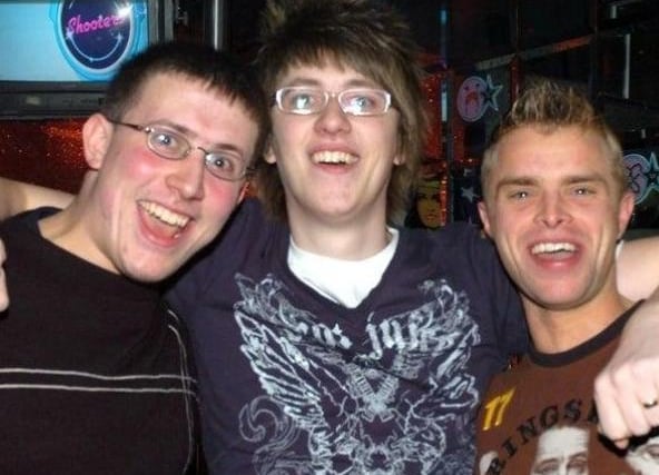 Christos, Anthony and Alan having a good night out in 2006.