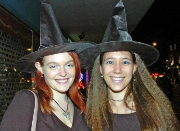 The two Lauras out celebrating Halloween in 2006.