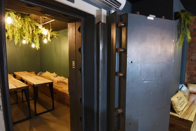The vault is a cosy, quirky room off the main area.
