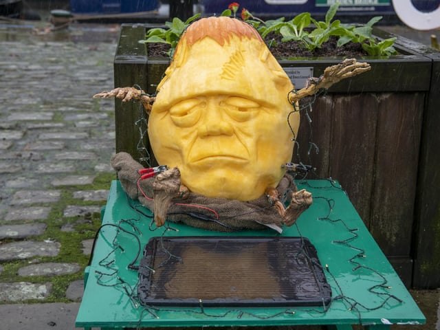 The Frankenstein pumpkin