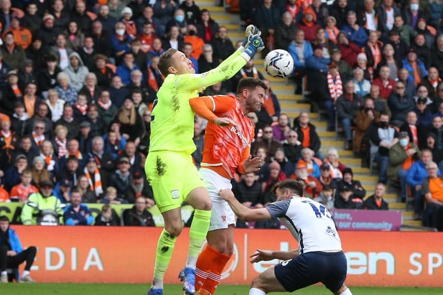 Wrong-footed for Blackpool’s opener and left exposed for the second goal. In terms of shot-stopping, little else to do.