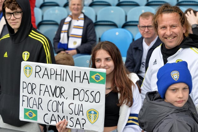 For Brazil star Raphinha in the crowd.