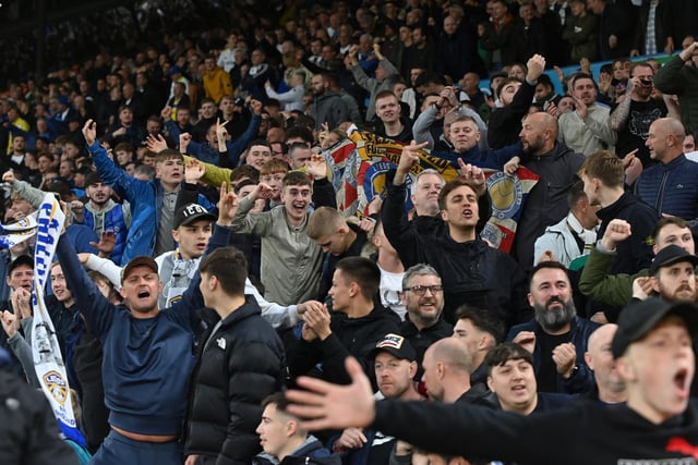 Leeds United's fans all as one.