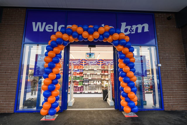 Exterior of the new B&M store in Bispham