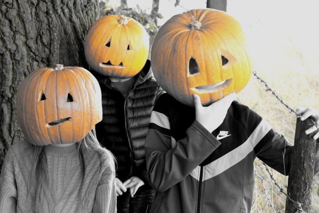 Shelly Hiorns shared her pumpkin family photo, taken in Ryhill.