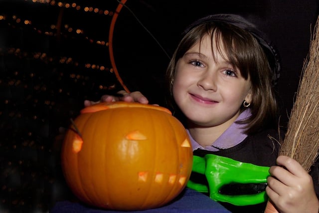 Victoria Brown at the RSPCA's fundraising Halloween night at the Stanley Park Conservatory in Blackpool, 2003