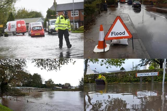 These are the scenes in Lancashire as flooding causes travel disruption