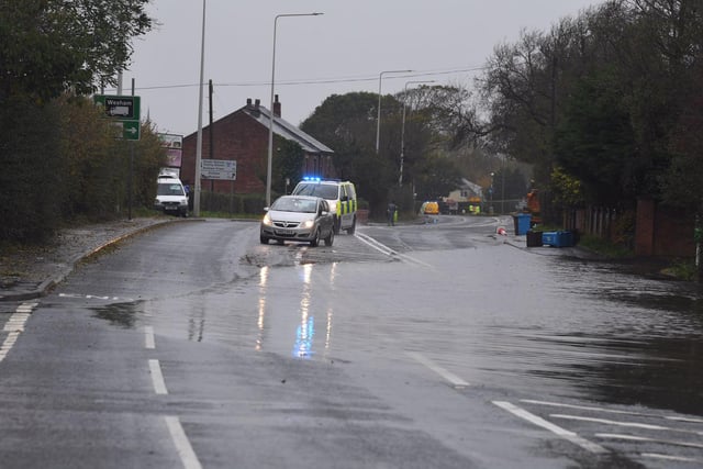Flooding near Kirkham.