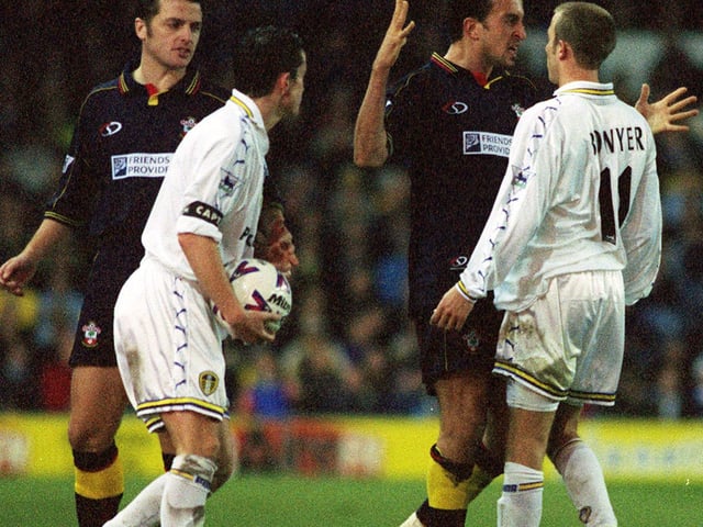 Southampton's Hassan Kachloul pulls his scary face for Lee Bowyer watched by Jason Dodd and Gary Kelly.
