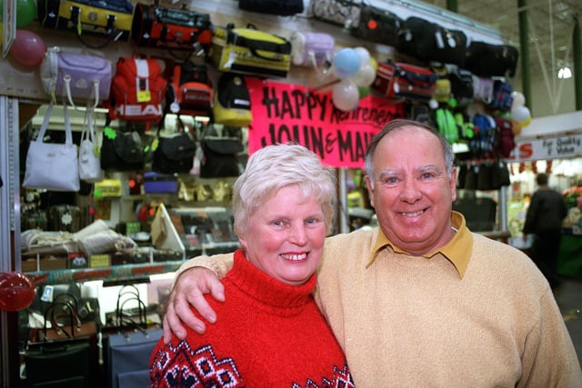 Do you remember stallholders John and Maureen Benton? They are pictured in November 1998 after a retirement send off from fellow traders.