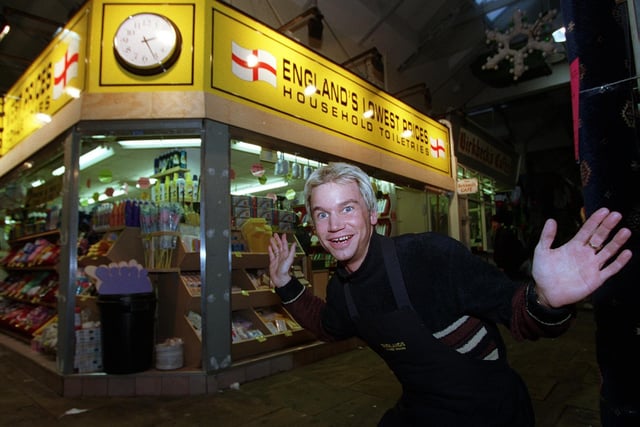 Do you remember Neil Goodwin and his stall England's Lowest Prices? He is pictured in November 1998.