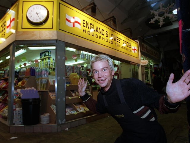 Do you remember Neil Goodwin and his stall England's Lowest Prices? He is pictured in November 1998.