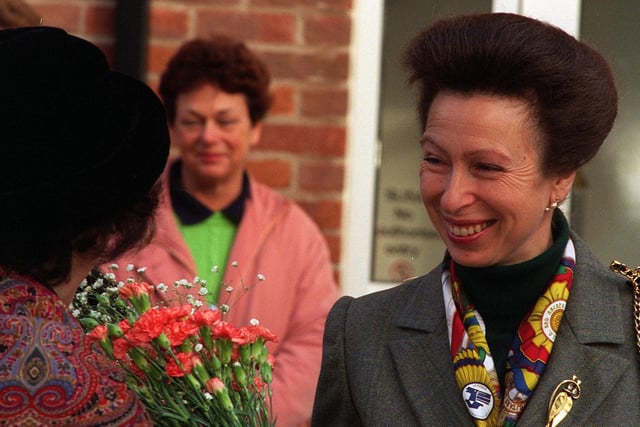Princess Margaret visited Cookridge Hospital where she was met by a small crowd of well-wishers.