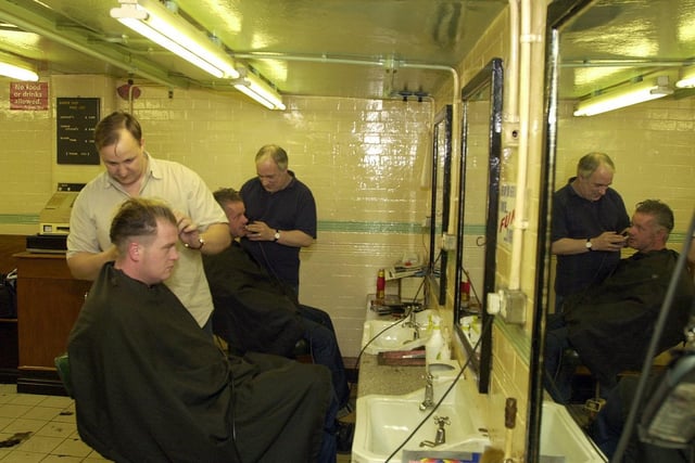 Did you have a trim here back in the day? The underground barbers at Kirkgate Market.
