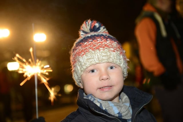 Tyler Bentham (4) in 2012 enjoying Hemsworth bonfire.