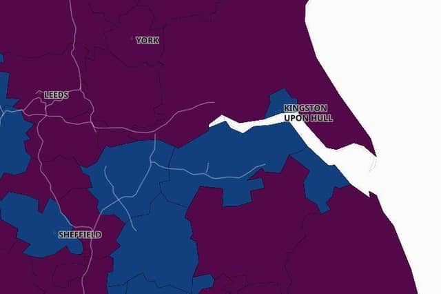 Here are the Yorkshire areas with the highest weekly infection rates (Photo: Gov.uk)