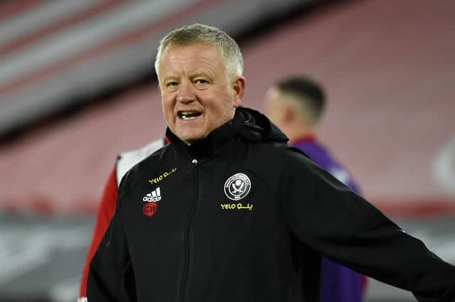 CHRIS WILDER: Has been appointed Middlesbrough manager following Neil Warnock's departure. Picture: Getty Images.
