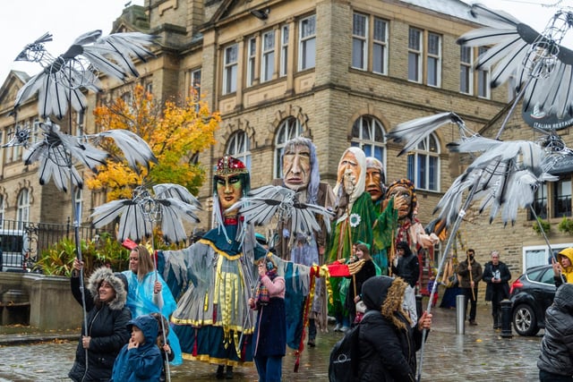 The charities brought together families, artists, refugees, asylum seekers and students in Kirklees to create The Syrian Sister, the seventh Weeping Sister
