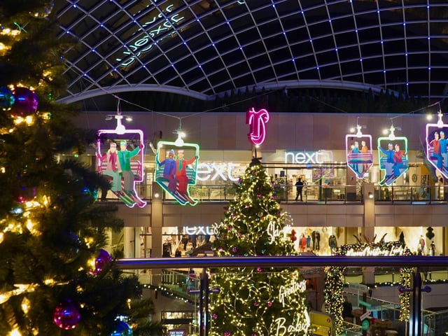 Christmas has come early at Trinity Leeds as the shopping centre unveils its incredible alpine-themed decorations