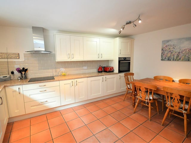 Showing the many storage options within the newly fitted kitchen.