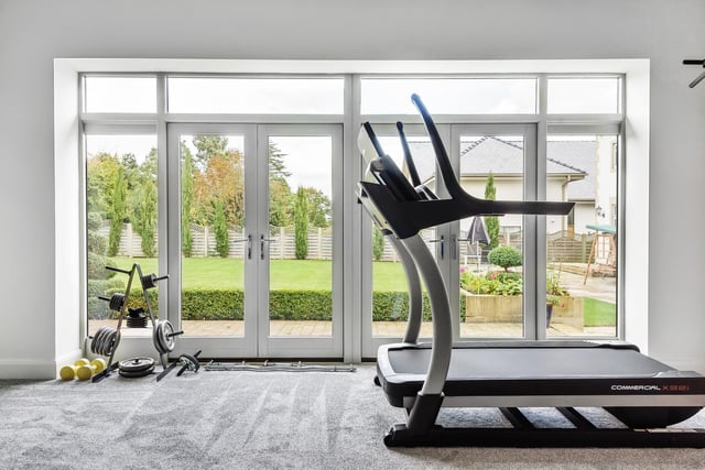 The property has its own gym.