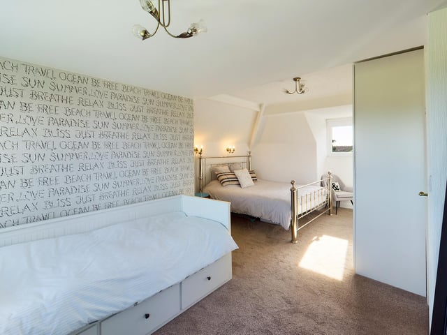 There is adaptable bedroom space within the property.