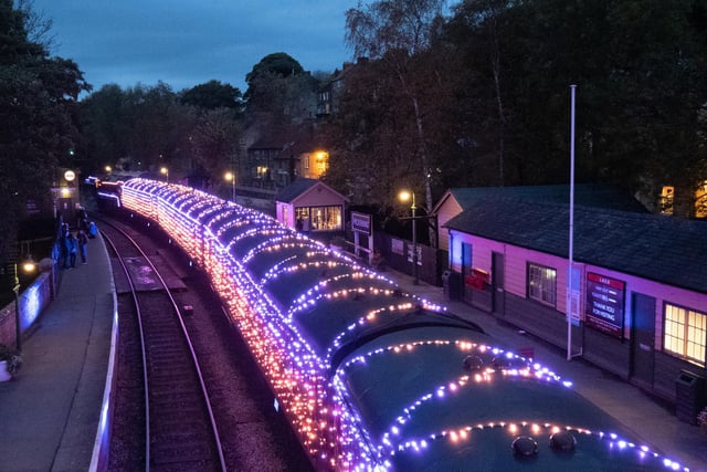 The Light Spectacular trains departing from Pickering, by Michelle Bray.