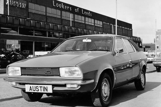The new Austin Princess pictured outside the showrooms of Lookers of Leeds in March 1975.