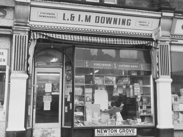 Newton Grove Post Office on Chapeltown Road pictured in April 1975.