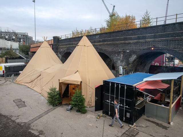 Inside the tipis are warm rugs, comfy seating and acoustic sessions around the campfire.