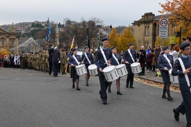 Batley's Remembrance Sunday parade. Photo by Mike Clark