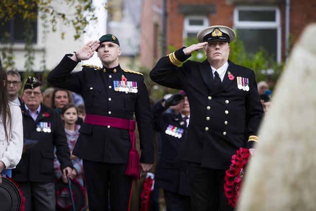 Mirfield Army captain Matthew Totton, left, and Royal Navy lieutenant commander Robin Hainsworth, right