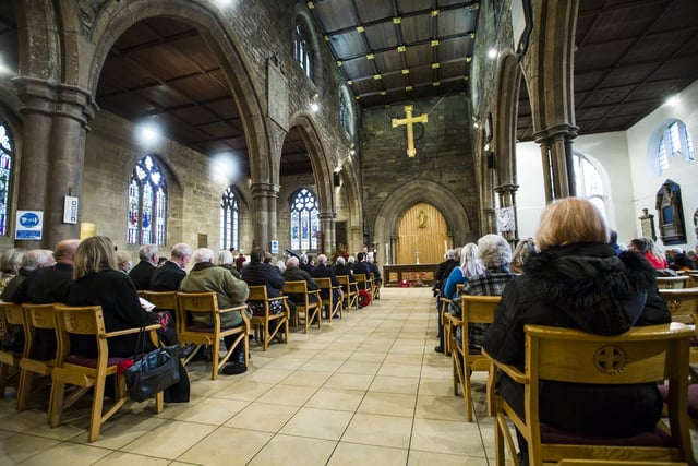 The Remembrance Sunday service at Dewsbury Minster
