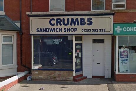 Crumbs Sandwiches, 93 Holmfield Road, Blackpool FY2 9RS